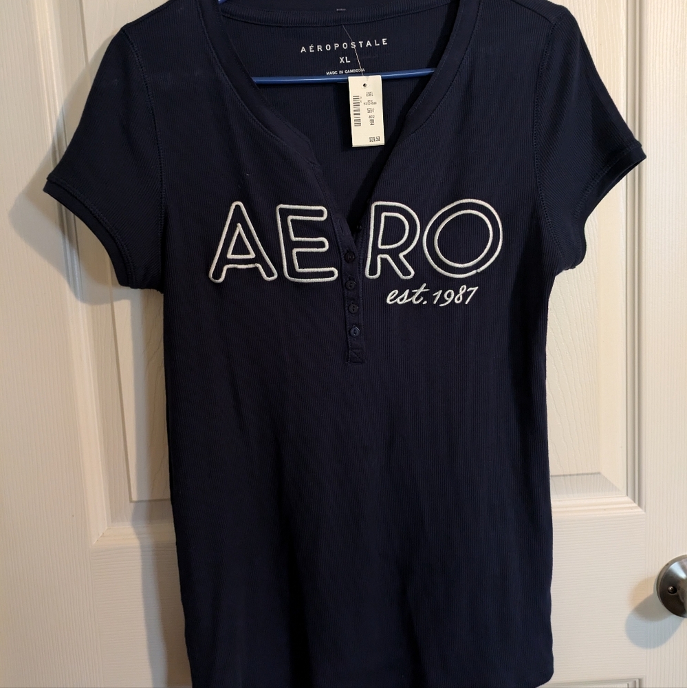 Aeropostale short sleeve with buttons